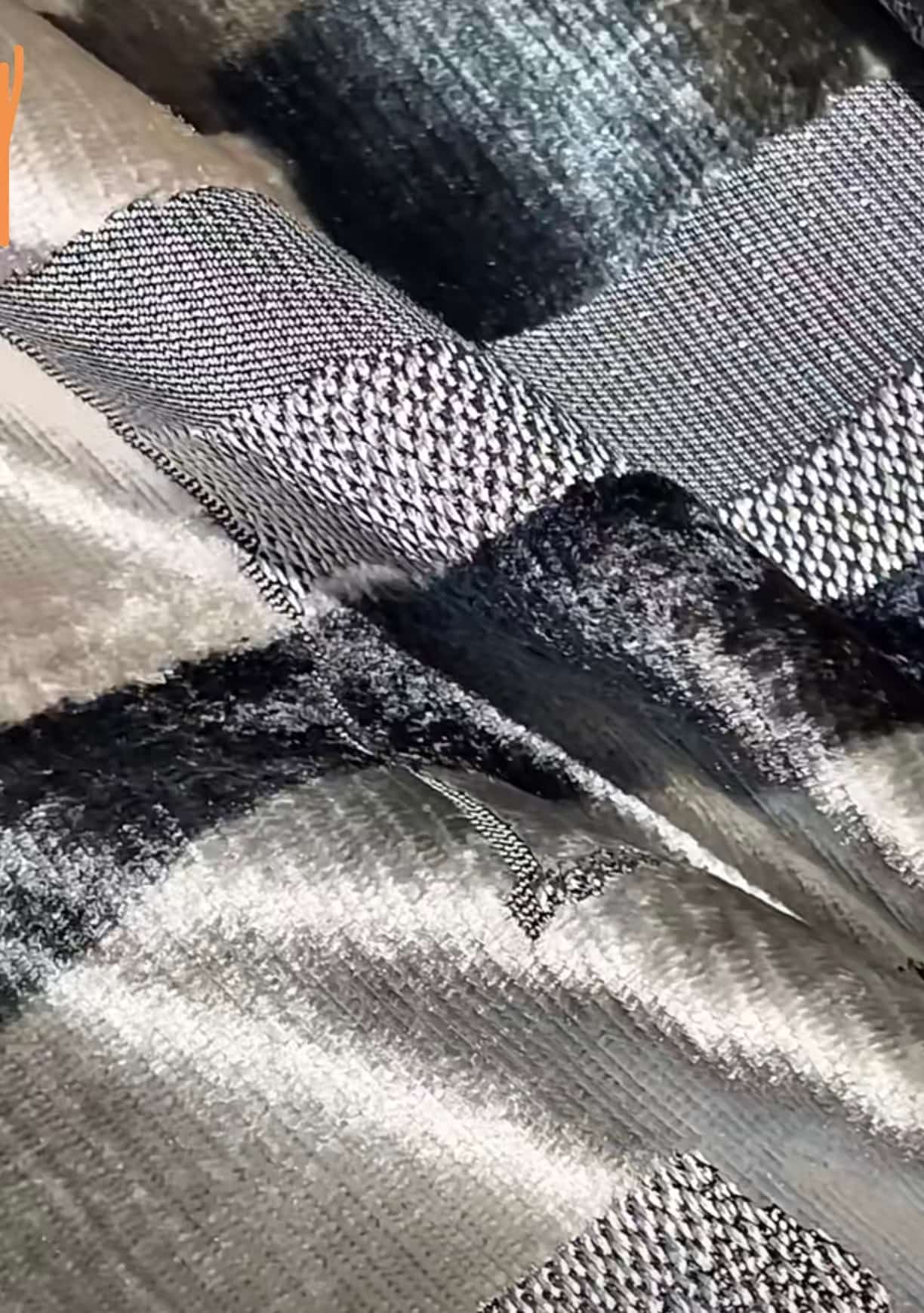 JBL Kain Beludru Jacquard Tenun Kelas Berat Ramah Lingkungan Pola Kanvas Gaya Modern untuk Sofa