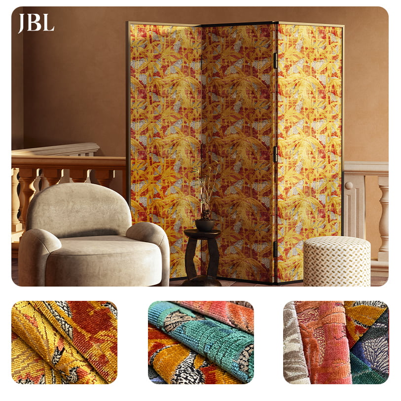 JBL Kualitas Tinggi Kain Beludru Potong Tumpukan Mode Koleksi Baru Desain Mewah Gaya Morden Beludru Jacquard untuk Sofa