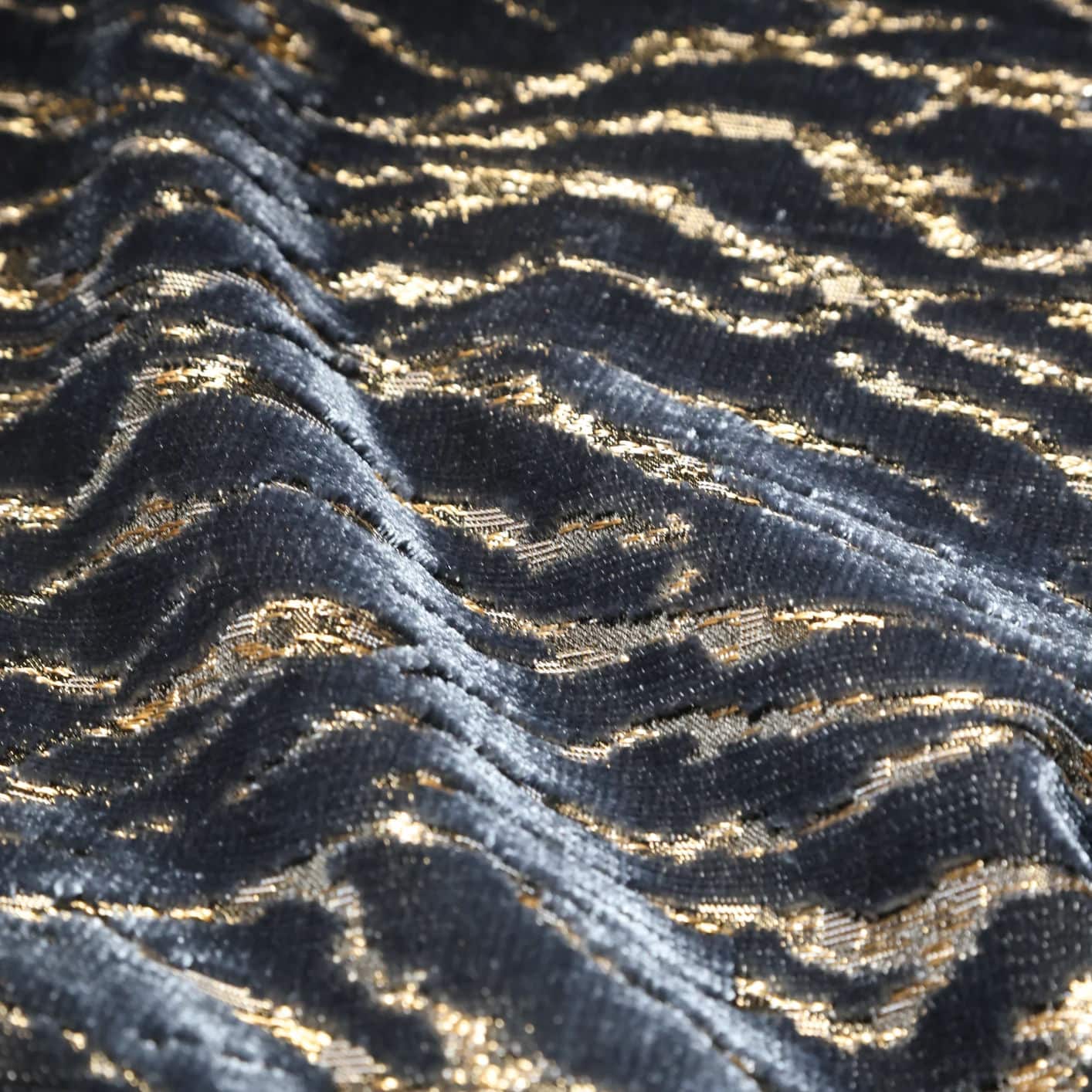 JBL Jacquard Velvet Kustomisasi Pola Harimau Kain Potong Tumpukan Tekstil Rumah Mewah untuk Sofa